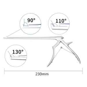Premium HEXA CARE Manual Ferris Smith Kerrison Rongeur 23cm Punzón de hueso de acero inoxidable alemán para neurocirugía Laminectomía - Product Image 3