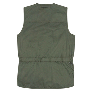 Chaleco de tiro de arcilla Vineyard Green con hombros y pecho de cuero de gamuza Chaleco de tiro multifunción - Product Image 6