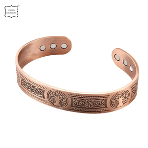 El último diseño de Pulseras de cobre de moda con bandas de imanes que lo usan tiene beneficios para la salud pulseras de cobre de terapia magnética - Product Image 5
