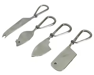 Juego de Cuchillos para Queso de Acero Inoxidable Hechos a Mano, 3 Piezas, Servidor de Mantequilla y Queso para Restaurante y Hogar - Product Image 4