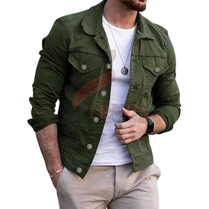 Veste en jean Boxy respirante sur mesure pour hommes meilleure vente veste en jean à manches longues pour hommes - Product Image 1