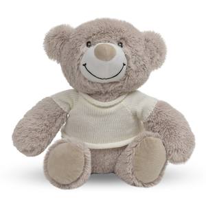 Juguete de Peluche Súper Suave, Modelo de Oso Gris Bordado con Relleno de Algodón PP - Product Image 1
