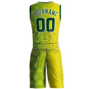 Conjunto de Uniforme de Baloncesto Sublimado Más Vendido, Jersey sin Mangas con Pantalones Cortos, Uniforme de Baloncesto Personalizado - Product Image 5