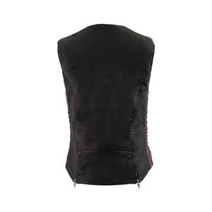 Chaleco de cuero transpirable recién llegado para hombre, chaleco informal para motocicleta, chaleco de cuero de vaca para motocicleta, cómodo OEM de alta calidad - Product Image 5