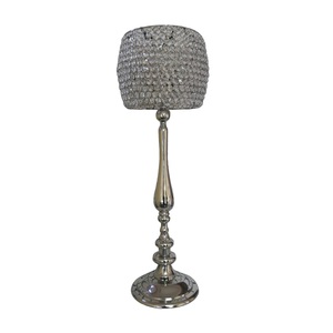 Crystal Design Metal Stand Silver Finishing Votive Holder Hotel <b>Dinner</b> Tabletop Decorative <b>Candle</b> Holder Stand Decorative - Product Image 3