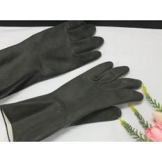 Guante de goma industrial de alta calidad negro WEK 101 Silverline de gran tamaño - Product Image 6