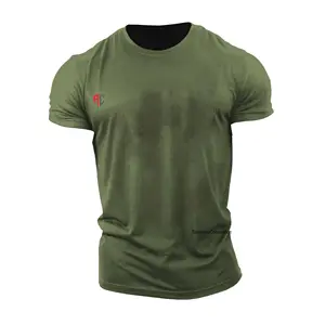 남자 운동복 훈련 권투 전투기 Breathable 짧은 소매 면 폴리에스테 남자 MMA 셔츠