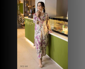 Ssumaira's NUREH lujo impreso Chickenkari bordado césped colección 2025 indio pakistaní fiesta desgaste 2 piezas Formal Salwar - Product Image 1