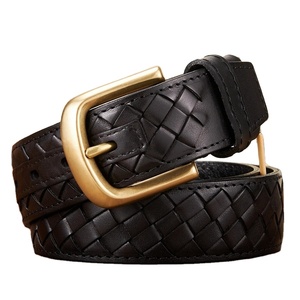 เข็มขัดหรูผู้หญิงเอวกว้าง3.3ซม. สำหรับชุดเดรสและกางเกงยีนส์สไตล์วินเทจพร้อมหัวเข็มขัดสีทอง - Product Image 6