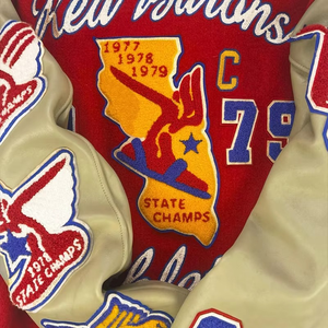 Chaqueta Universitaria de Béisbol con Cuello Alto y Logotipo Frontal, Estilo Varsity, Nuevos Estilos Personalizables, Gran Venta 2025 - Product Image 5