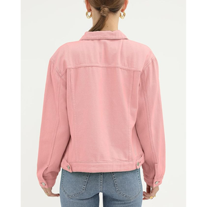 Chaqueta vaquera de manga regular de alta calidad para mujer, chaqueta vaquera para mujer y Niña - Product Image 3