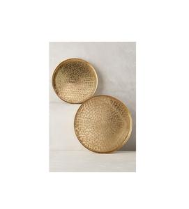 Dessous de verre en métal gaufré fait à la main pour cadeaux de mariage faveurs de pendaison de crémaillère et accents de décoration de cuisine vintage - Product Image 1