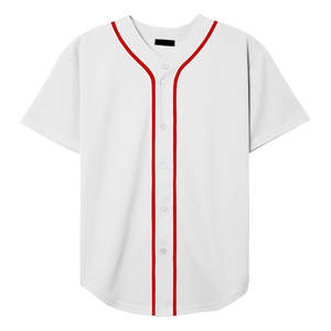 Camiseta de béisbol OEM para hombre, camisetas con botones, uniformes deportivos Hipster Hip Hop de manga corta, camisetas de béisbol personalizadas al por mayor - Product Image 5