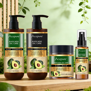 Özelleştirilmiş saç şampuan ve saç kremi Set <span class=keywords><strong>Keratin</strong></span> yumuşatma bitkisel onarım avokado kollajen saç şampuanı hasar saç için - Product Image 6