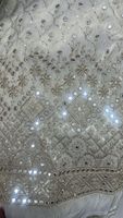 Tissu brodé en viscose pure de qualité supérieure, largeur 44, 155 575/m, vente en gros pour les filles, pour les vêtements fantaisie et ethniques