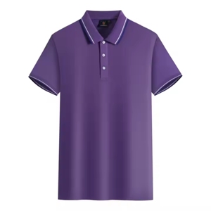 Hommes 100% coton tricoté pour chemise avec motif solide pour le cou Couleur et logo personnalisés Service OEM - Product Image 2