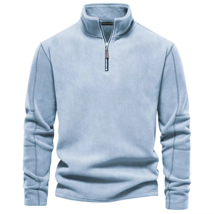 Sudaderas con capucha de hombre de alta calidad 100% algodón de gran tamaño cuello redondo otoño ajuste suelto sudaderas personalizadas de talla grande sudaderas de punto - Product Image 3