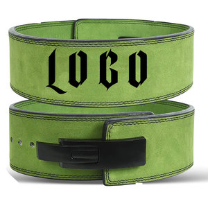 เข็มขัดหนังวัวสำหรับเล่นฟิตเนสเข็มขัดสำหรับยิมเข็มขัดพยุงหลังสำหรับออกกำลังกายยกน้ำหนักปรับแต่งโลโก้ได้ตามต้องการ - Product Image 1