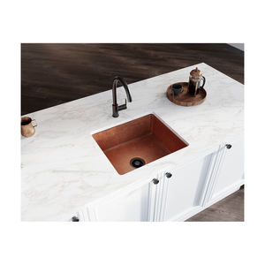 Fregadero de baño de superficie sólida de acrílico blanco moderno con función de remojo de piedra de cobre independiente accesorio de escurridor para hoteles - Product Image 2