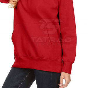 Sudadera Extra Grande de Invierno para Mujer, Estilo Urbano, 100% Algodón, Servicio OEM, Ligera, Transpirable, Ecológica, con Logotipo Personalizado - Product Image 6