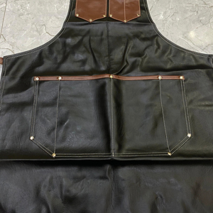 ผ้ากันเปื้อนหนังกันน้ำเคลือบป้องกันผมสไตลิสป้องกันการฟอกผ้ากันเปื้อนช่างตัดผมสำหรับผู้ชาย/ผู้หญิงกระเป๋าอุปกรณ์เสริมเครื่องสำอางค์ - Product Image 3