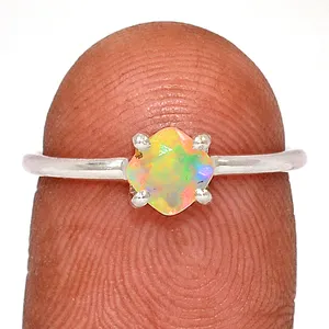 Regenboog Vuur Opaal Triplet Drop Ringen In 14kt Geel Gouden Sieraden