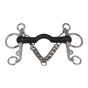 Pelham Durable Rubber Bit Horse Bits Equipo ecuestre equino Juego de 4 brocas 2025 - Product Image 1