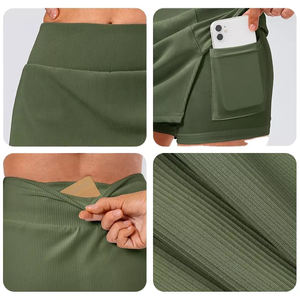 Faldas de Golf con bolsillos para mujer, ropa de entrenamiento con logotipo personalizado de alta calidad, venta al por mayor, faldas de tenis - Product Image 3