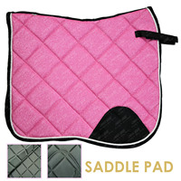 Ensemble de tapis de selle en cuir élégants et personnalisés pour dressage et saut d'obstacles, avec cache-mouches pour chevaux, protège-tibias, protège-encoches, en mousse et satin, légers et anti-mouches