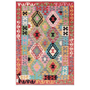 Alfombra Kilim de Maimana, Afganistán, 175 x 125 cm, Alfombras y Juegos de Alfombras - Product Image 1