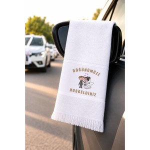 Twelve Mini White Wedding Towels for Your Special Day - Product Image 2