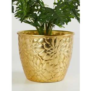 Pots de plantes modernes en aluminium sculpté à la main, écologiques, au design unique, pour la décoration de la maison, du balcon, du jardin, du bureau, vente en gros - Product Image 3