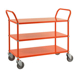 3-<b>Shelf</b> Color-Coded Standing Type <b>Office</b> Organizer Trolley for School Use - Product Image 1