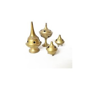 Quemador de Incienso de Cerámica Portátil PARA EL Hogar, Quemador de Lujo, Quemador de Metal, Sencillo y Exquisito - Product Image 1