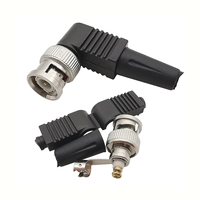 Conector recto macho Bnc para cable coaxial giratorio Conector coaxial de enchufe sin soldadura para cámara CCTV