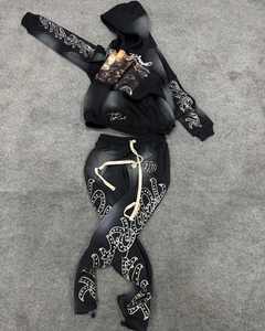 100% แทร็คสูทลายกราฟิกสำหรับผู้ชายชุดวอร์มผ้าฝ้าย35% โพลีเอสเตอร์สำหรับ65% (ขนแกะ) 280กับ300 GSM งานตามสั่ง - Product Image 5