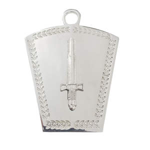 <b>Masonic</b> Mark Officers Collar Jewel Silver Plated Excellent Finishing <b>Masonic</b> Regalia Jewel for Sale - Product Image 4