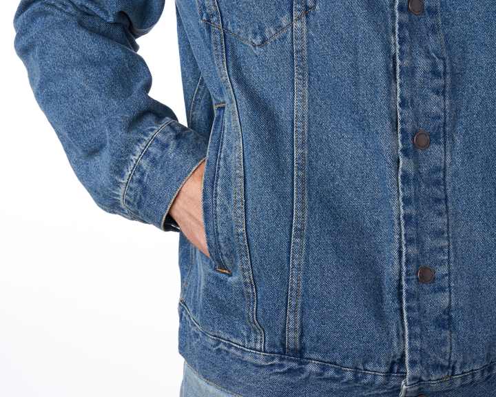 Men's Classic Denim Jacket Casual Button up Jean Trucker Coat Wholesale and Customize Denim Jacket