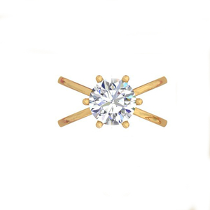 Bague de fiançailles sophistiquée en argent sterling Moissanite pour femme E Color 2 Ct Brilliant Cut VVS2 Clarity Fine Luxury Designer - Product Image 4