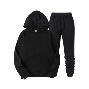 ชุดเสื้อฮู้ดสำหรับวิ่งจ๊อกกิ้งของผู้ชายผ้าฝ้าย100% งานปักไร้รอยต่อสไตล์ลำลองสำหรับฤดูหนาวขนาดใหญ่พิเศษออกแบบได้ตามต้องการ - Product Image 6