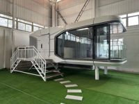 Maison préfabriquée de luxe moderne 5,8 m ou 11,8 m Maison préfabriquée en conteneur Tiny House Écologique Haute qualité Capsule spatiale