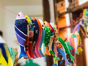 POISSON EN BOIS suspendu pour la décoration - Product Image 6