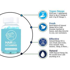 Özel Marka Toptan Saç Çıkarma ve Yeniden Çıkarma İçin En İyi Vegan Organik Vitamin Takviyesi Jelibonları - Product Image 3