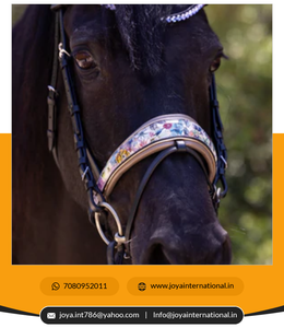 Bride de dressage Monet Snaffle de haute qualité Bride de cheval en cuir avec logo personnalisé avec fonction de réduction de poids Édition limitée Équitation - Product Image 3