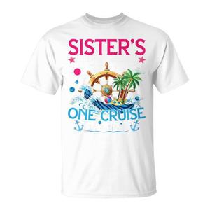 T-Shirt per Vacanze in Crociera per Sorelle, Abbigliamento Promozionale Personalizzabile per Viaggi in Crociera - Product Image 1