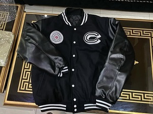 Fabricante OEM personalizado Chenille bordado Varsity chaqueta mangas de cuero personalizado béisbol Varsity chaqueta - Product Image 3