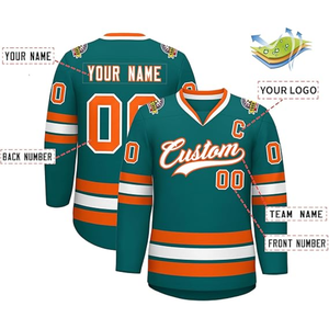 Maillot de hockey sur glace personnalisé de qualité supérieure, tissu respirant et léger, antibactérien, séchage rapide, couleurs variées, vêtements de sport - Product Image 6