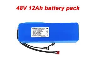 Customized Lithium Batteries 48V 12Ah 13S Rechargeable Li-ion Battery Pack For E-bike Scooter RV Custom Capacity To 15Ah 20Ah
