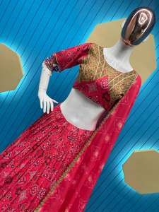 NAVRATRI WEAR ESTAMPADO Y KODI LACE LEHENGA CHOLI CON DUPATTA - Product Image 5