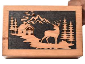 Beechwood Cremation <b>Box</b> <b>for</b> Human <b>Ashes</b> Dear Tree Personalized Cremation Urn <b>for</b> Pets Handcrafted Burial Wooden Urn <b>Box</b> - Product Image 5